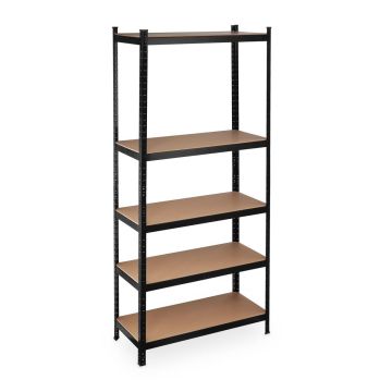 Noliktavas plaukts Relaxdays, 5 plaukti, 100 × 220 × 45 cm