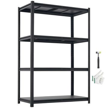 Складской стеллаж VEVOR SS402004HSA, 4 уровня, 103 × 152,9 × 52,2 см