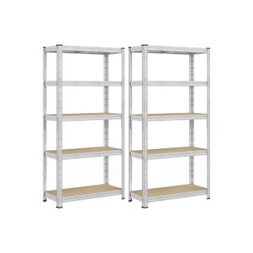 Noliktavas plauktu bloks SONGMICS, regulējami plaukti, 90 × 180 × 40 cm