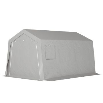 Склад Outsunny 300x447x255см, светло-серый цвет