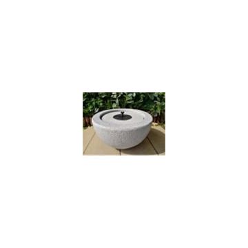 Solar garden fountain, 12 LED lights, 3 nozzles, 50 × 50 × 25 cm