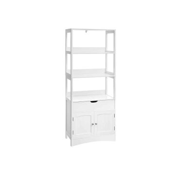 Vertikāls skapis 60 x 32,5 x 154 cm ar 3 atvērtiem nodalījumiem