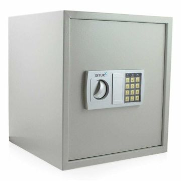 Elektroniskais seifs, gaiši pelēks