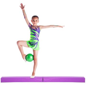 Sectional floor balance board, 2 parts