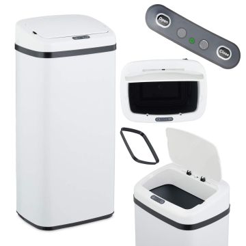 Sensoru virtuves atkritumu tvertne Relaxdays, 40 l, 33 × 70 × 25 cm