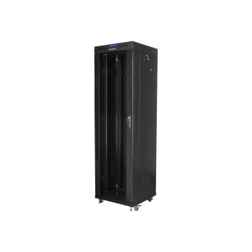 Serveru skapis Lanberg FF01-6642-12BL, 42U, ar stikla durvīm