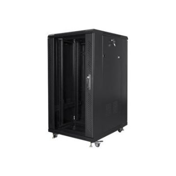 Servera skapis Lanberg FF01-6822-12B, 22U, Melns
