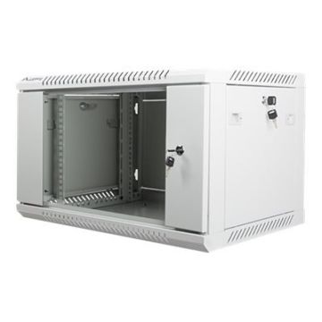 Sienas 19 collu statņu skapis Lanberg WF01-6406-10S, 6U