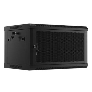 Sienas 19 collu statņu skapis Lanberg WF01-6406-23B, 6U