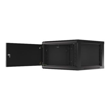 Sienas 19 collu statņu skapis Lanberg WF01-6606-00B, 6U
