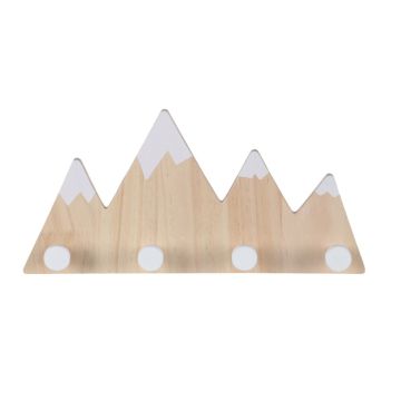 Sienas drēbju pakaramais Relaxdays, 4 āķi, 34,5 × 17 × 5 cm