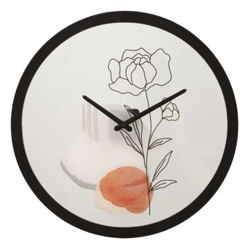 Wall clock FLOWER-A, Ø 40 × 3.5 cm