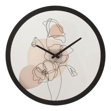 Wall clock FLOWER-B, Ø 40 × 3.5 cm