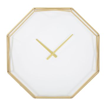 Wall clock Goldy Octagonal, Gold, 56 × 56 × 6.5 cm