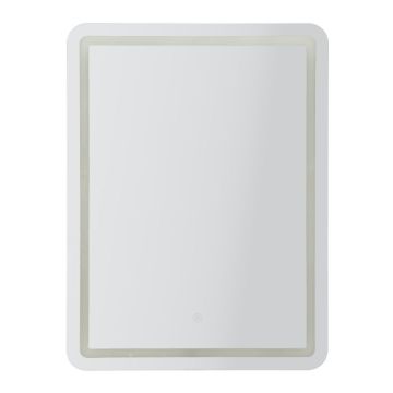 Sienas spogulis Simple, ar LED apgaismojumu, 60 × 80 × 3,5 cm