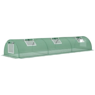 Теплица Outsunny 300x80x45 см, зеленого цвета.
