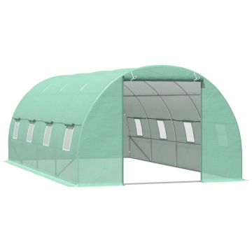 Теплица Outsunny 595x300x200м, зелёного цвета