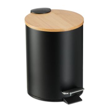 Atkritumu tvertne ar pedāli Relaxdays, 3 l, Ø 17 × 23,5 cm
