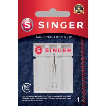 Šūšanas adata Singer Twin Stretch Needle, 1 gab