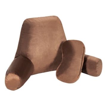 Reading pillow, with armrests, 101.6 × 34.29 × 73.66 cm