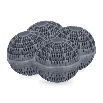 Veļas mazgāšanas bumbiņu komplekts Relaxdays 10045743.0, 4 gab, Ø 10,5 × 9,5 cm