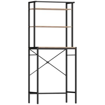 Veļas mazgājamās mašīnas skapis, 3 plaukti, 67 × 40 × 161,8 cm