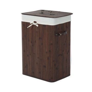 Корзина для белья 72L Homcom 40x30x60см, коричнево/белого цвета
