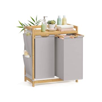 Veļas grozs SONGMICS, 3 nodalījumi, 150 l, 63 × 33 × 78 cm