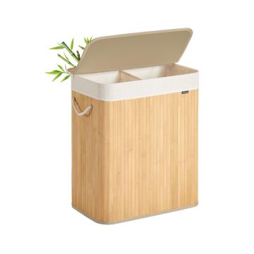 Veļas grozs SONGMICS, 95 l, ar vāku, 52 × 32 × 61 cm