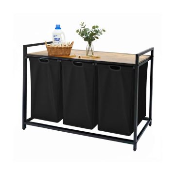 Veļas plaukts Relaxdays, 3 maisi, 109,5 × 73,5 × 33 cm