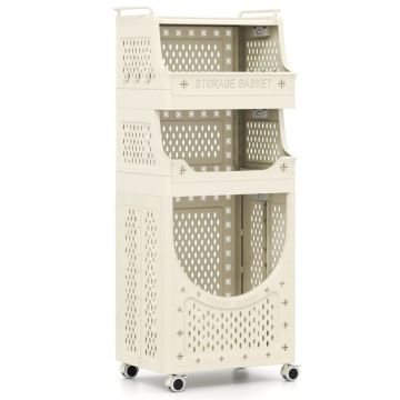 Laundry Cart, 3 Tiers, 40.64 × 30.48 × 81.28 cm
