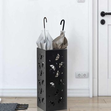 Umbrella stand, 2 hooks, 19 × 50 × 19 cm