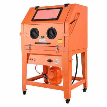 Smilšu strūklas skapis VEVOR SBC-1000P, 927 l, 121 l tvertne, 1278 × 1230 × 2040 mm