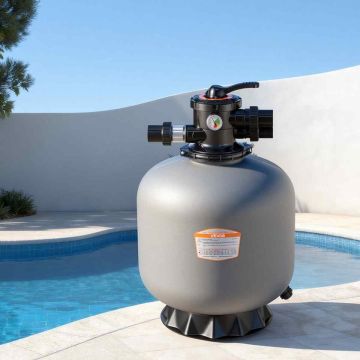 Baseinu smilšu filtrs VEVOR P-DG500, 7 virzienu vārsts