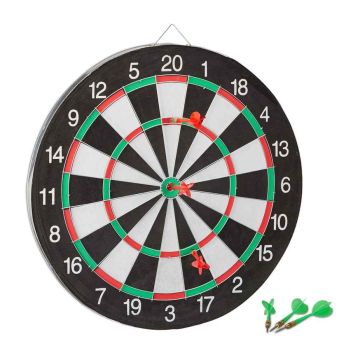 Šautriņu mērķis Relaxdays “Board X2”, divpusējs, ar 6 šautriņām