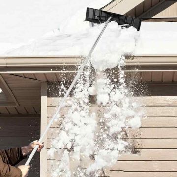 Snow Rake, Extendable, 1.2-6 m, 25 × 6 × 240 inches