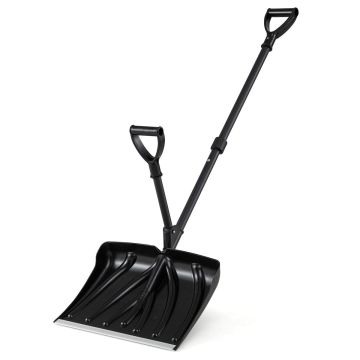 Snow shovel, 2 handles, 45 × 9 × 135 cm