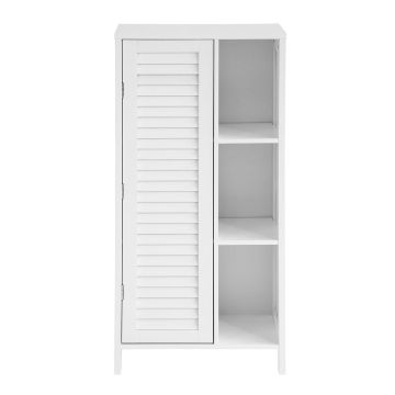 Vannas istabas skapītis 48x24x96cm., baltā krāsā