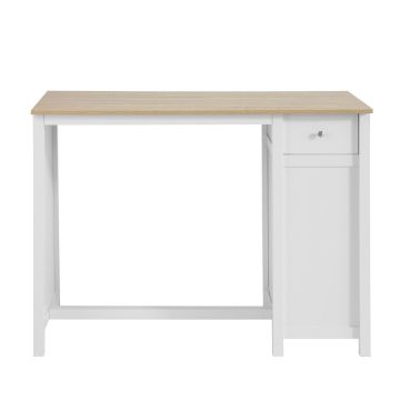 Письменный стол 120x55x90см., белого/светло-коричневого цвета