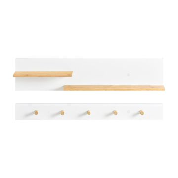 Plaukts ar pakaramo., baltas/gaiši brūns krāsas