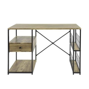 Письменный стол 118x48x75см., светло-коричневого/черного цвета