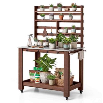 Stādīšanas galds VEVOR DS-PB015, 5 līmeņi, 115 × 66 × 169,5 cm