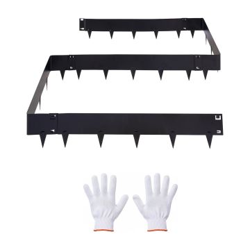 Dārza apmales VEVOR HA-SS-2503, 6 gab, Melnas, 101,6 × 20,7 × 0,15 cm