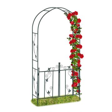 Dārza arka ar vārtiņiem Relaxdays 10026260.0, ar vārtiņiem, 113,5 × 230 × 36,5 cm