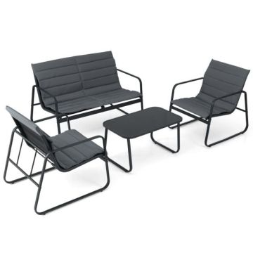 Garden furniture set, 4 pieces