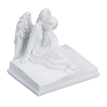 Dārza dekorācija eņģelis Relaxdays 10047239.0, 17,5 × 15 × 15 cm