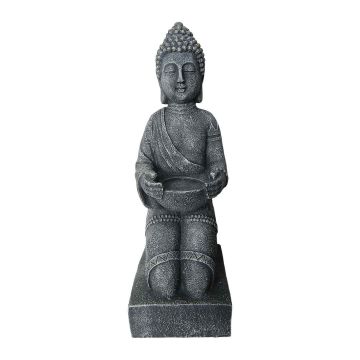 Dārza dekorācija Relaxdays, Ceļos nometusies ar bļodu, 16 × 43 × 15 cm