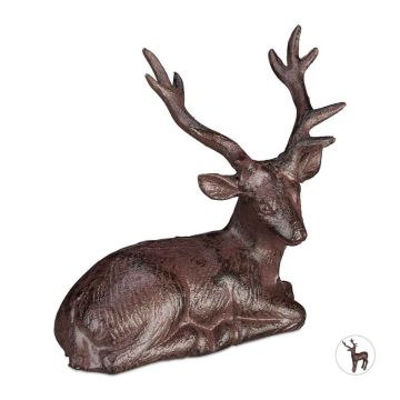 Dārza dekorācija Relaxdays, M izmērs, Brūna, 14,5 × 15 × 8,5 cm