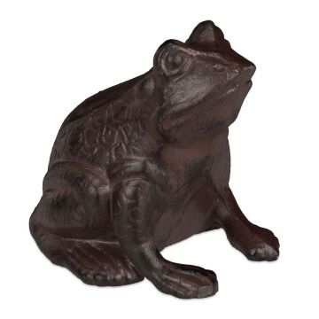 Dārza dekorācija Varde Relaxdays 10028977.0, Brūna, 13 × 12,5 × 10 cm