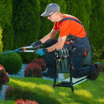 Garden kneeling bench, 2 in 1, Green, 60 × 27.5 × 49 cm